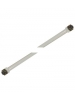 White 12″ x 3/8" Hollow Stem Rod - Comes with two 3/8" nuts - Liteline RODR6212-WH